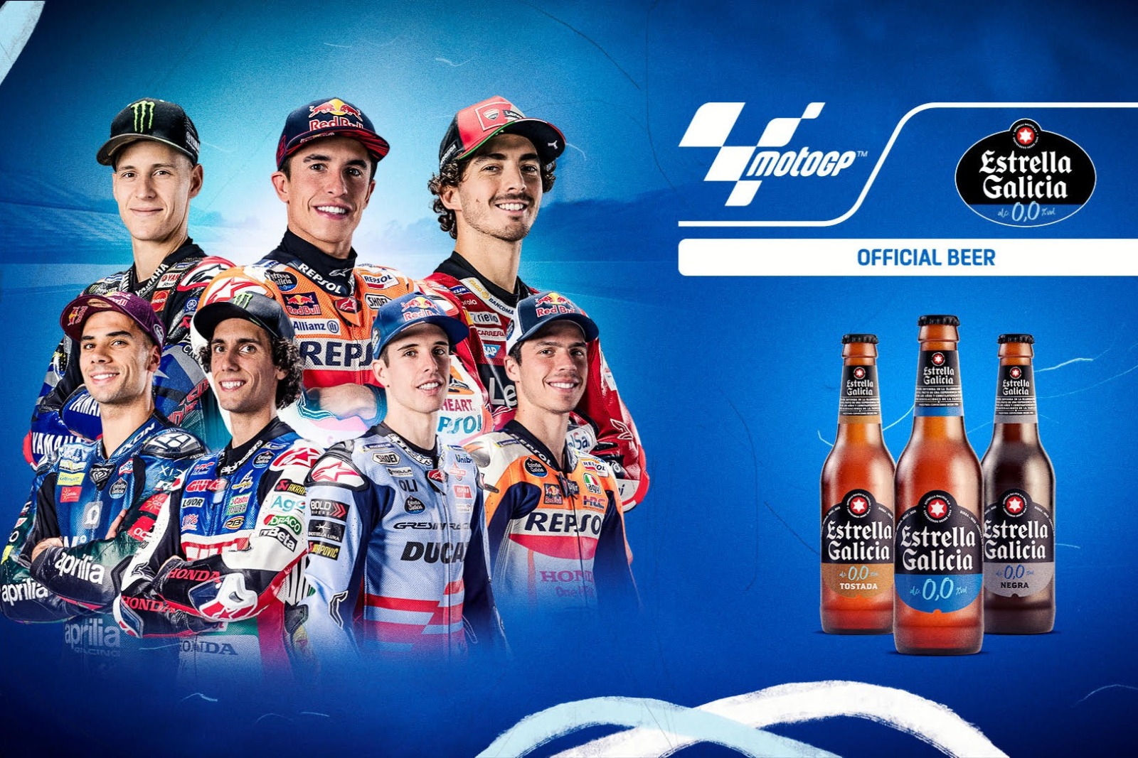 Estrella Galicia 0,0 es la nueva cerveza oficial del Mundial de MotoGP