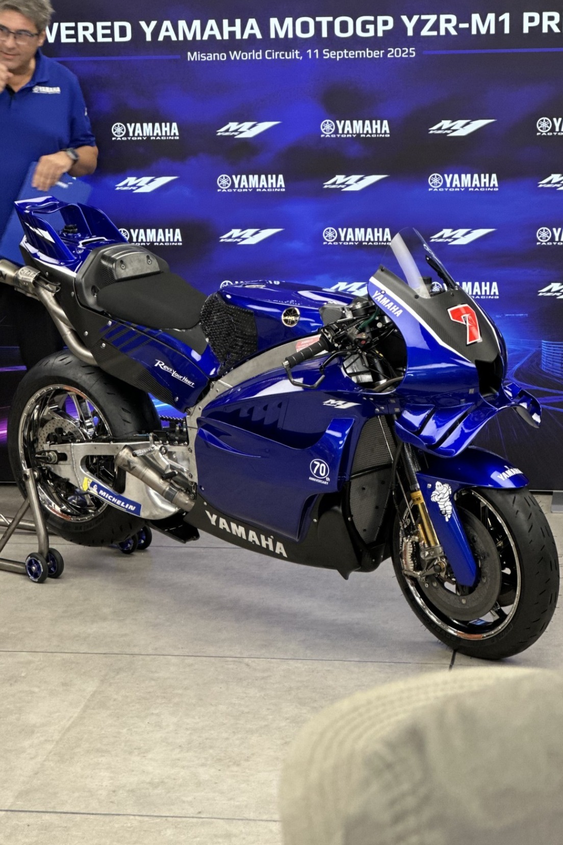 La nueva Yamaha V4, presentada en Misano