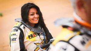 Suany Martínez en el Rally de Merzouga