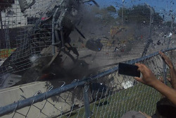 Crash of Dario Franchitti at Houston