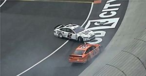 Keselowski and Logano crash