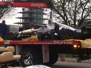 Josef Newgarden flip damage