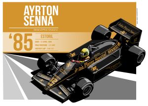 Ayrton Senna - 1985 Estoril