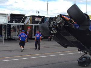 Charlie Kimball crash damage